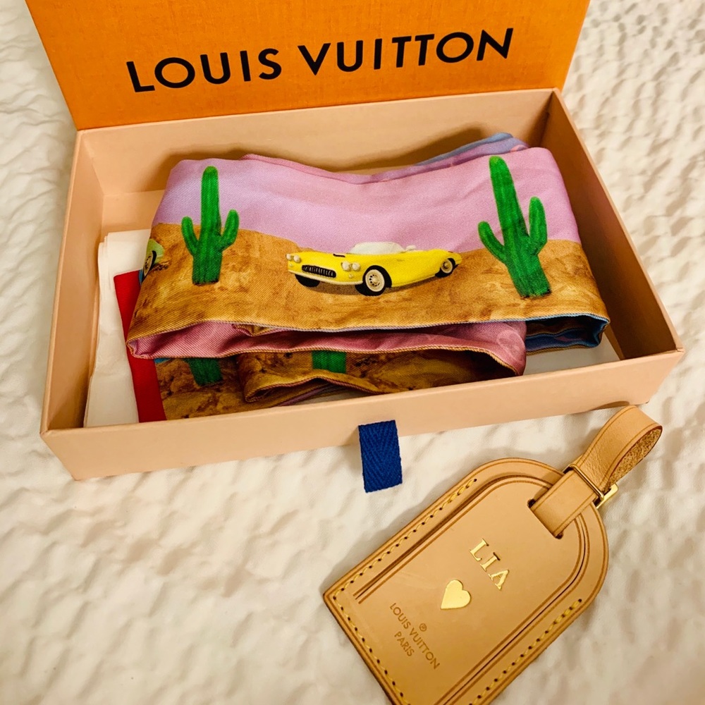 Louis Vuitton Desperado Silk Bandeau Alex Israel